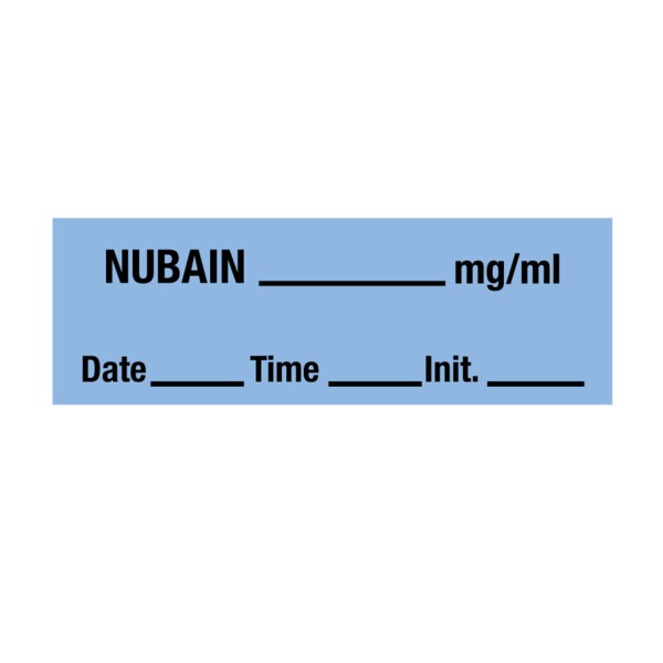 Tape, Nubain 1/2" x 500" Blue w/Black